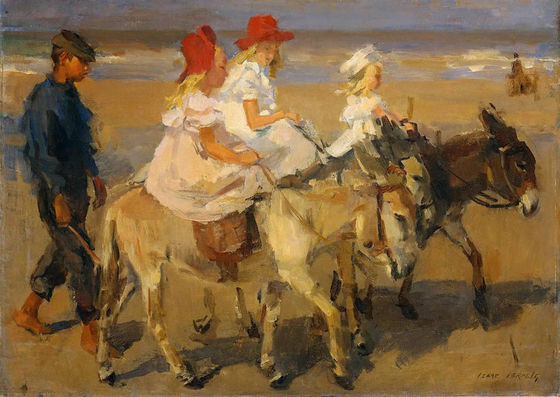 Plajda Eşek Sırtında Yürüyüşler - Isaac Israëls