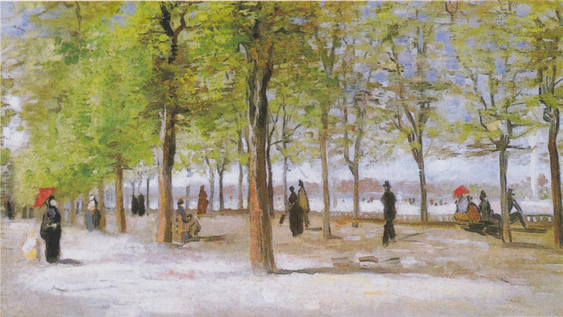 Luxembourg Bahçesi'nde Gezginler - Vincent van Gogh