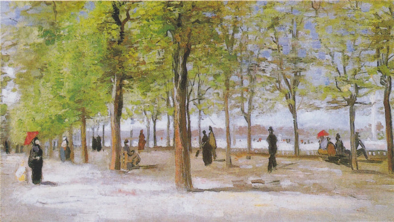 Luxembourg Bahçesi'nde Gezginler - Vincent van Gogh