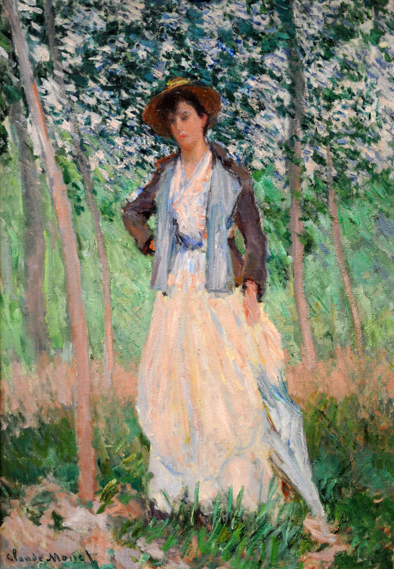 The Walker, Suzanne Hoschedé W1133 - Claude Monet
