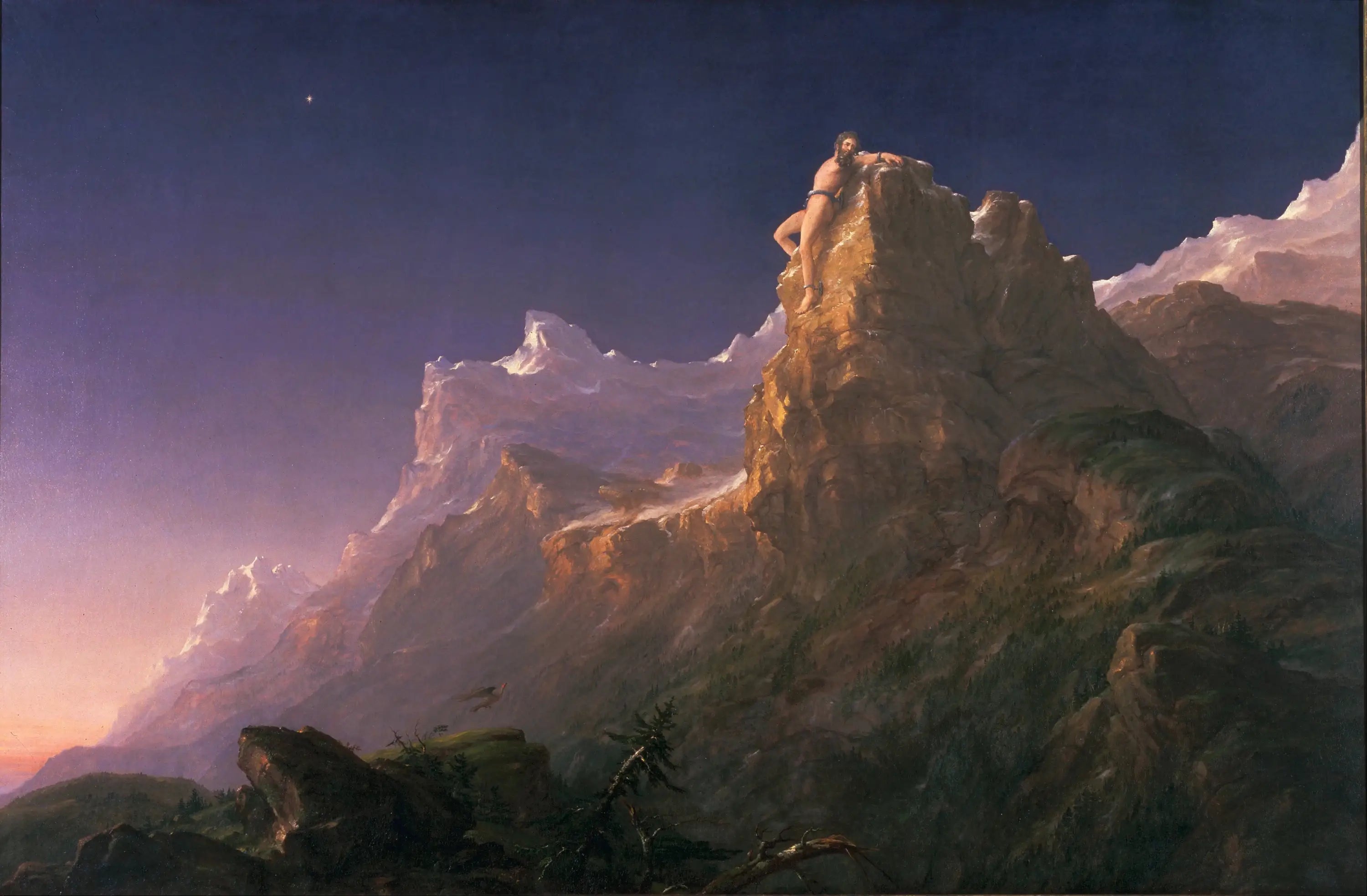Prométhée enchaîné - Thomas Cole - Alpha Reproduction