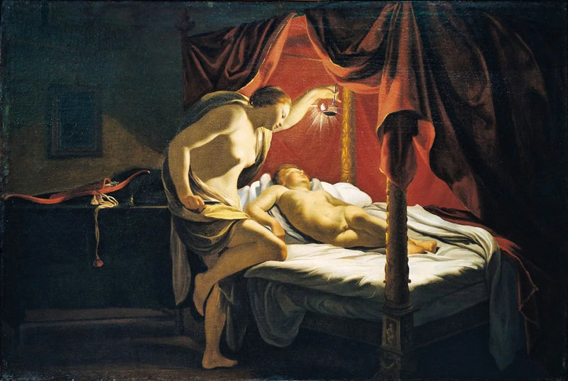 Psyché ve Aşk - Simon Vouet
