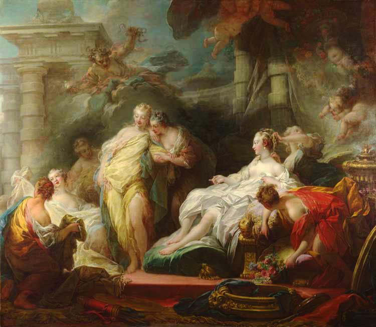 Psyché montrant à ses sœurs les présents de l'amour - Jean-Honoré Fragonard