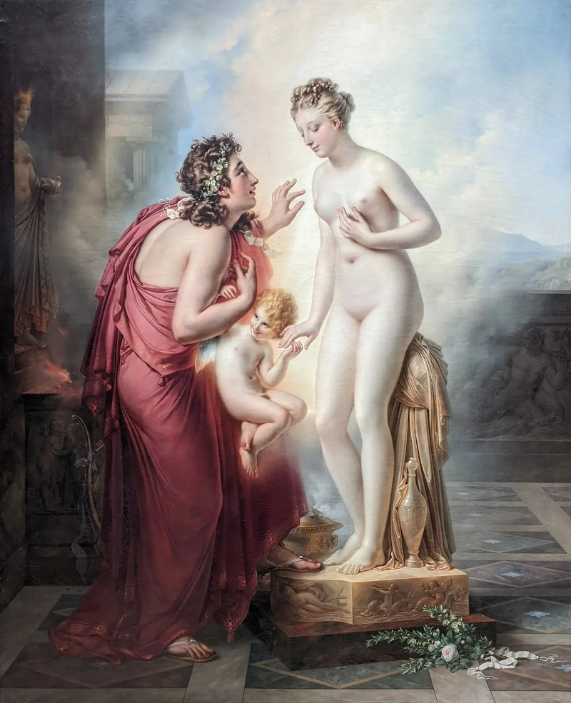 Aşık Pygmalion heykeline - Anne-Louis Girodet