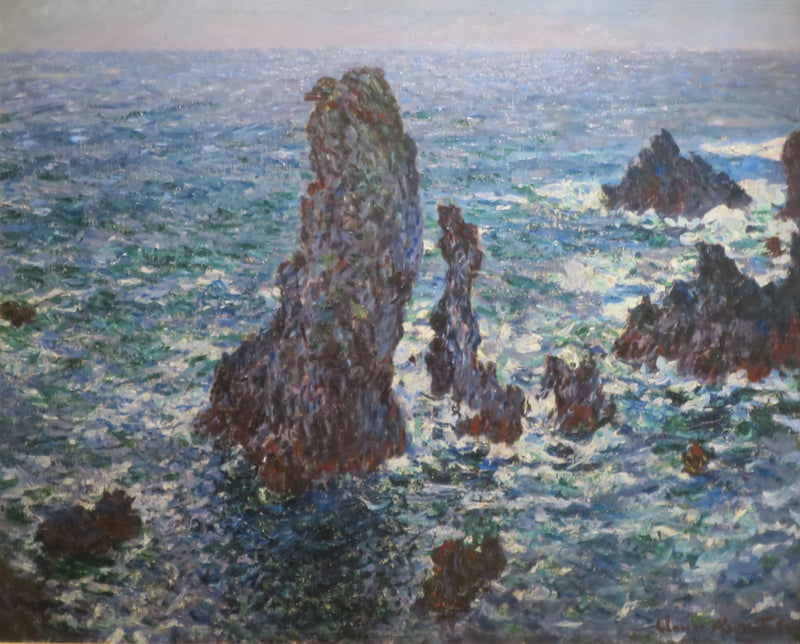 Port-Coton Piramitleri, vahşi deniz W1084 - Claude Monet