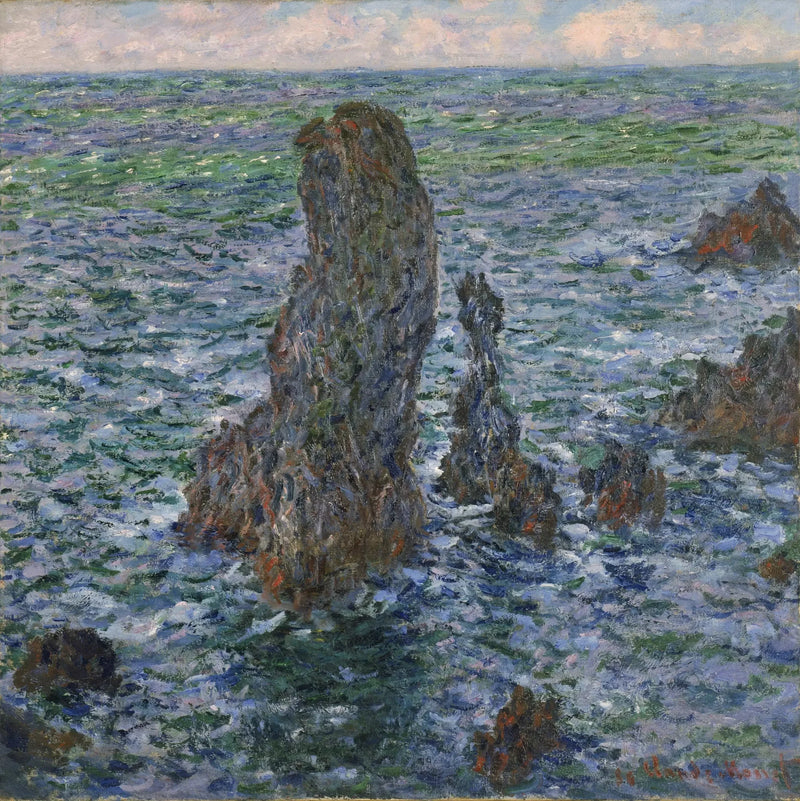 Port-Coton Piramitleri W1087 - Claude Monet
