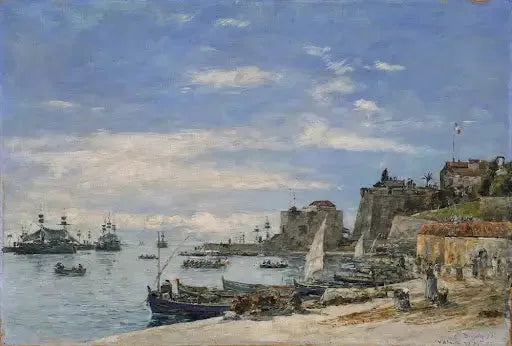 Villefranche İskelesi - Eugène Boudin