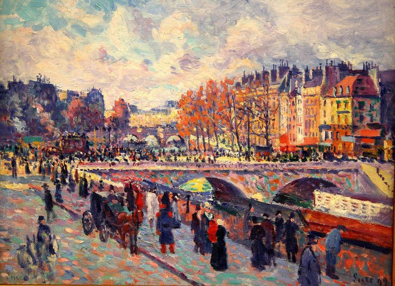 Seine İskeleleri, Paris - Maximilien Luce