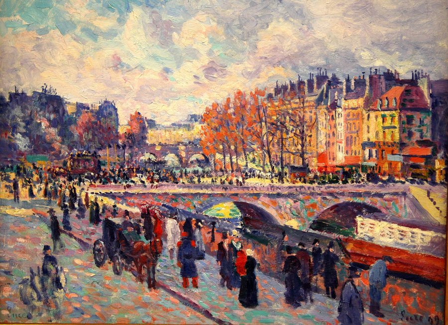 Seine İskeleleri, Paris - Maximilien Luce