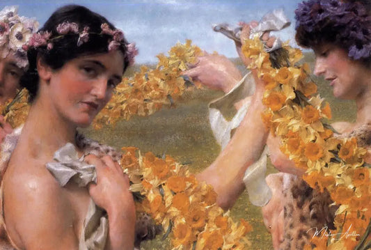 Quand les fleurs reviennent - Lawrence Alma-Tadema Reproductions de tableaux à la peinture à l’huile