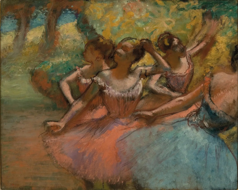 Sahnede Dört Balerin - Edgar Degas