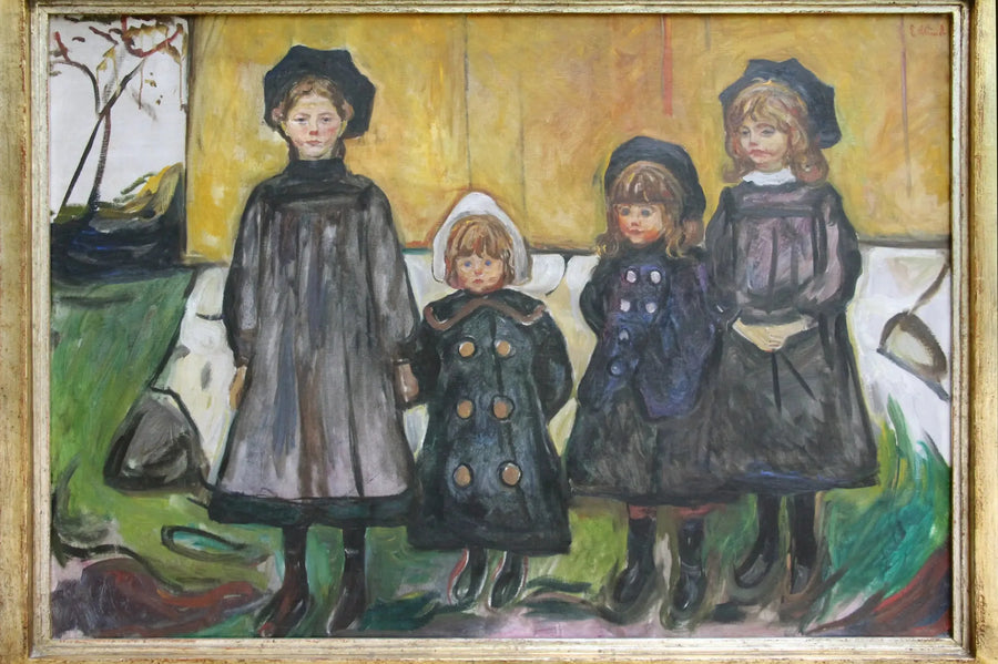 Åsgårdstrand'daki Dört Kız - Edvard Munch