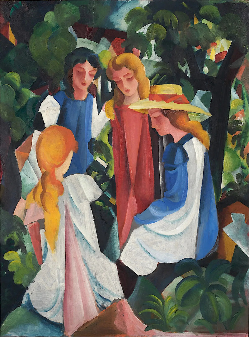 Dört Genç Kız - August Macke