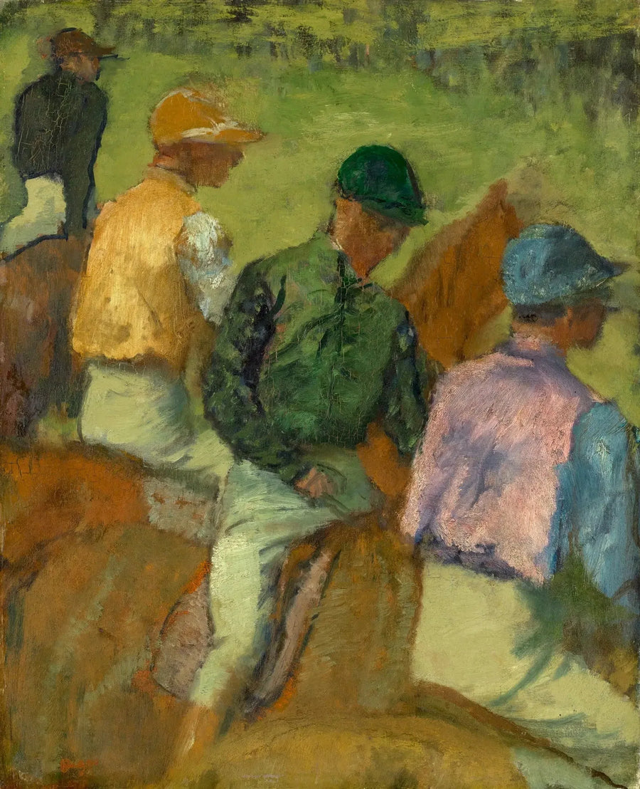 Dört jokey - Edgar Degas