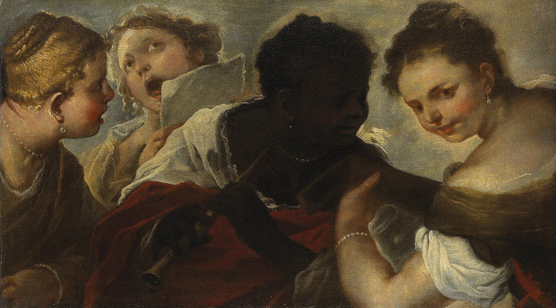 Dört müzisyene - Luca Giordano