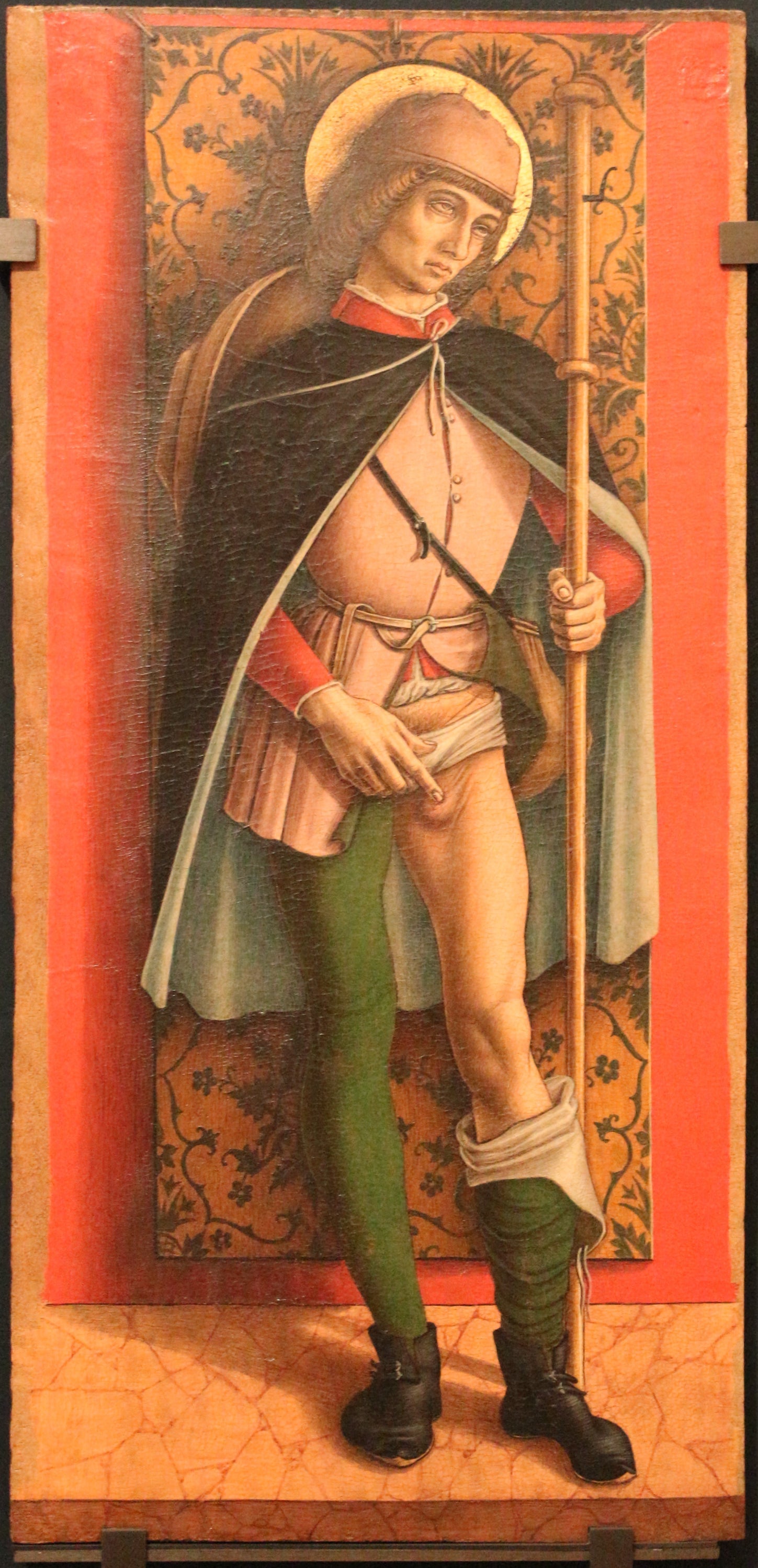 Quatre saints et bienheureux : Saint Roch - Carlo Crivelli