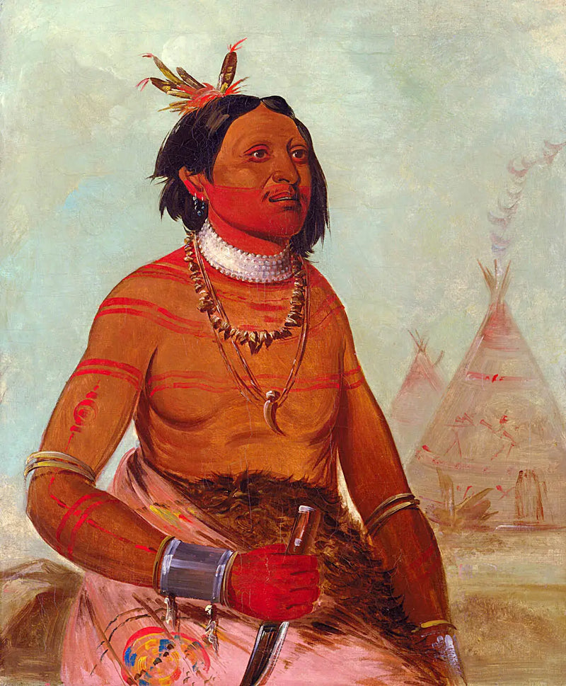 Quáy-hám-kay, Stone Shell, cesur - George Catlin