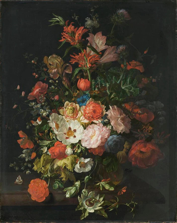 Bouquet de fleurs — Alte Pinakothek, 1715, peinture de Rachel Ruysch