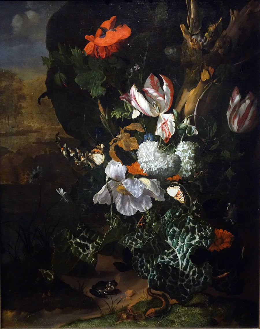 Fleurs et animaux — Dresde - Rachel Ruysch