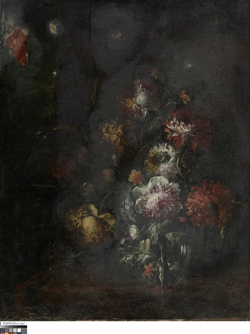 Nature morte aux fleurs — Bruges, 1685, peinture de Rachel Ruysch