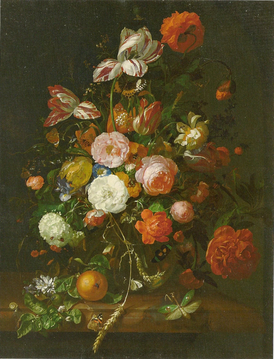 Bouquet de fleurs, 1708, peinture de Rachel Ruysch