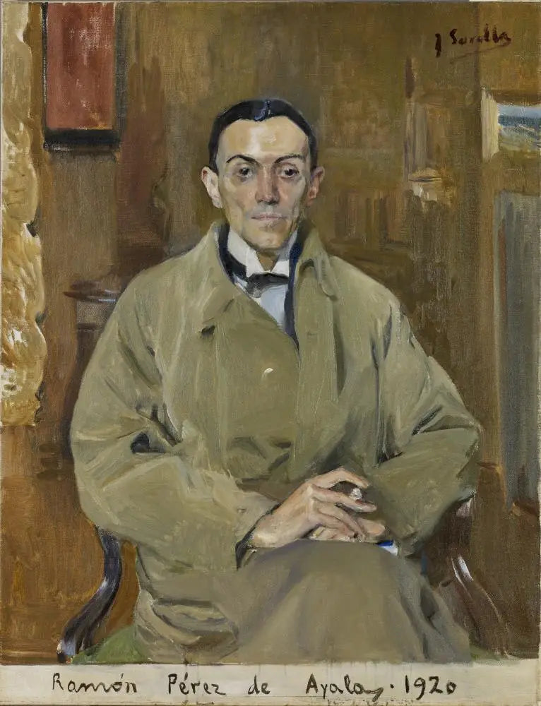 Reproduction du tableau « Ramón Pérez de Ayala - Joaquín Sorolla » par Alpha Reproduction en peinture à l’huile