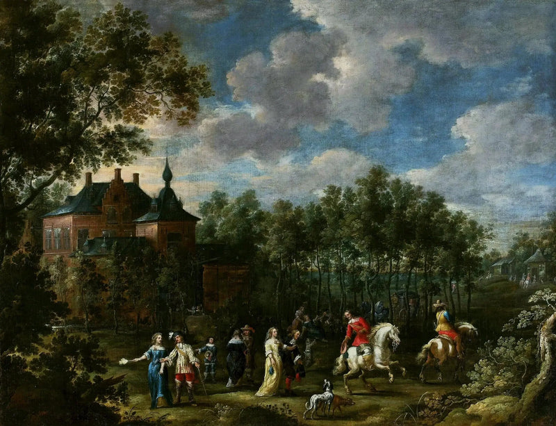 Bir parkta toplanma - David Teniers le Jeune