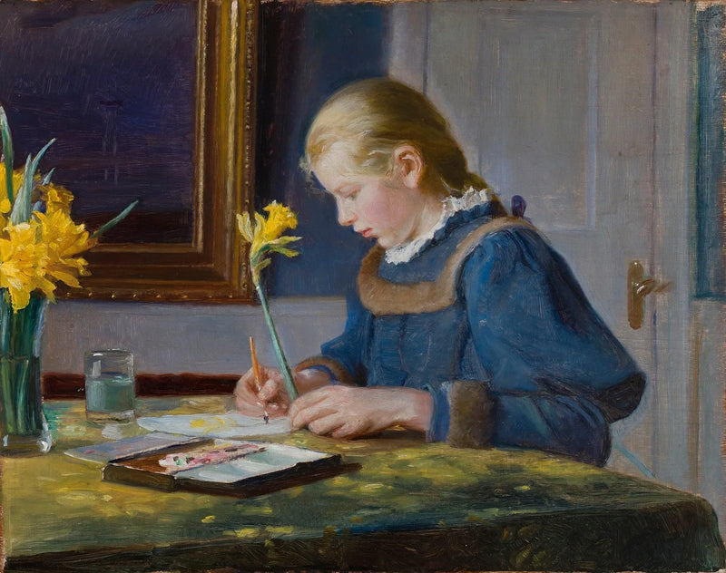 Bir suluboya yapımı - Michael Peter Ancher
