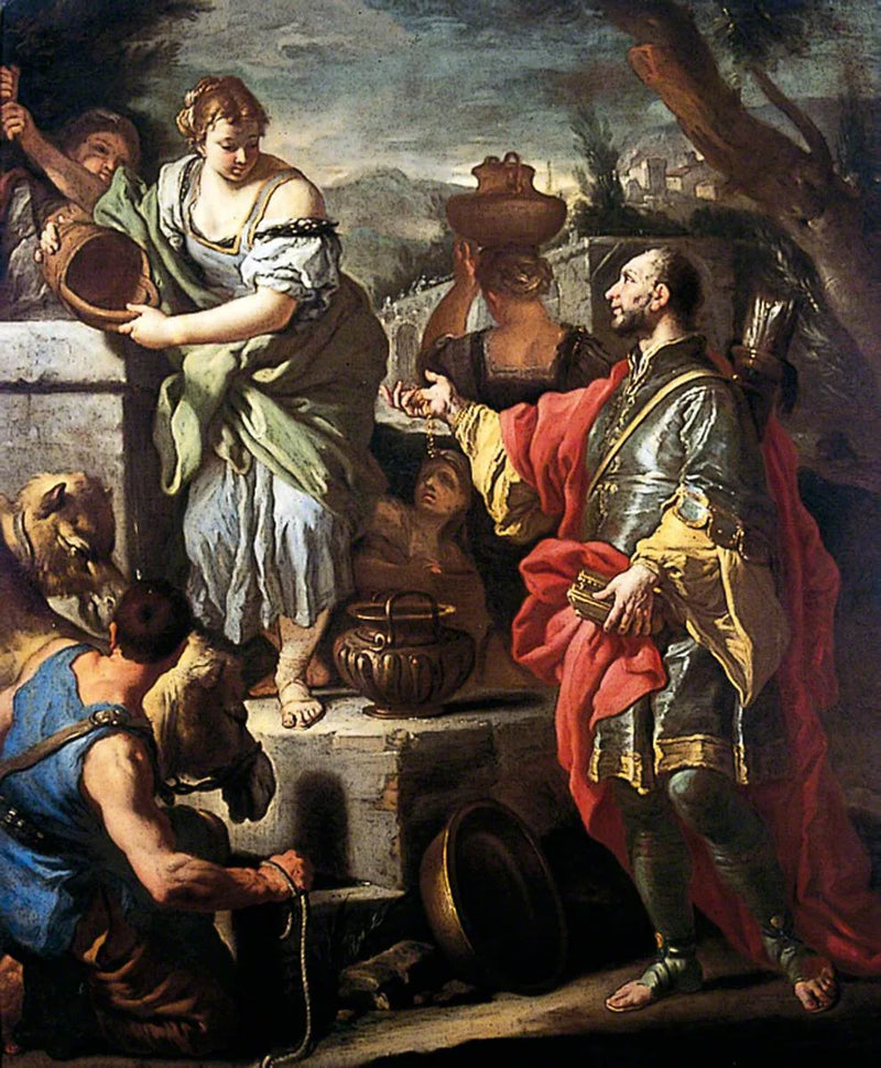 Rebecca ve Éléazar Kuyuda - Francesco Solimena