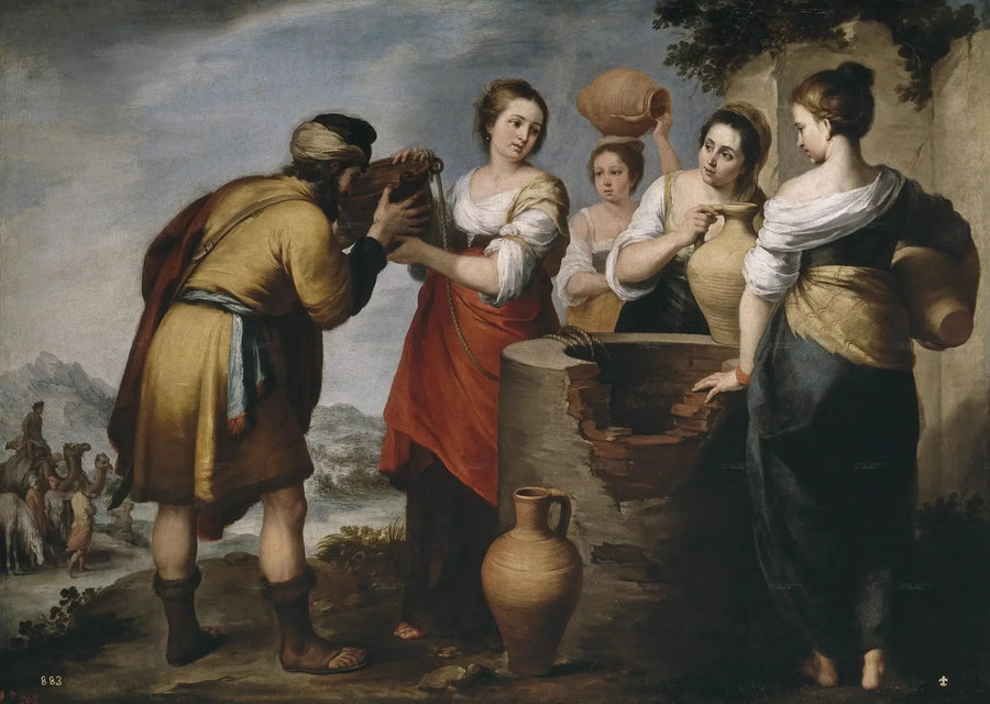 Rebecca ve Eliezer - Bartolomé Esteban Murillo