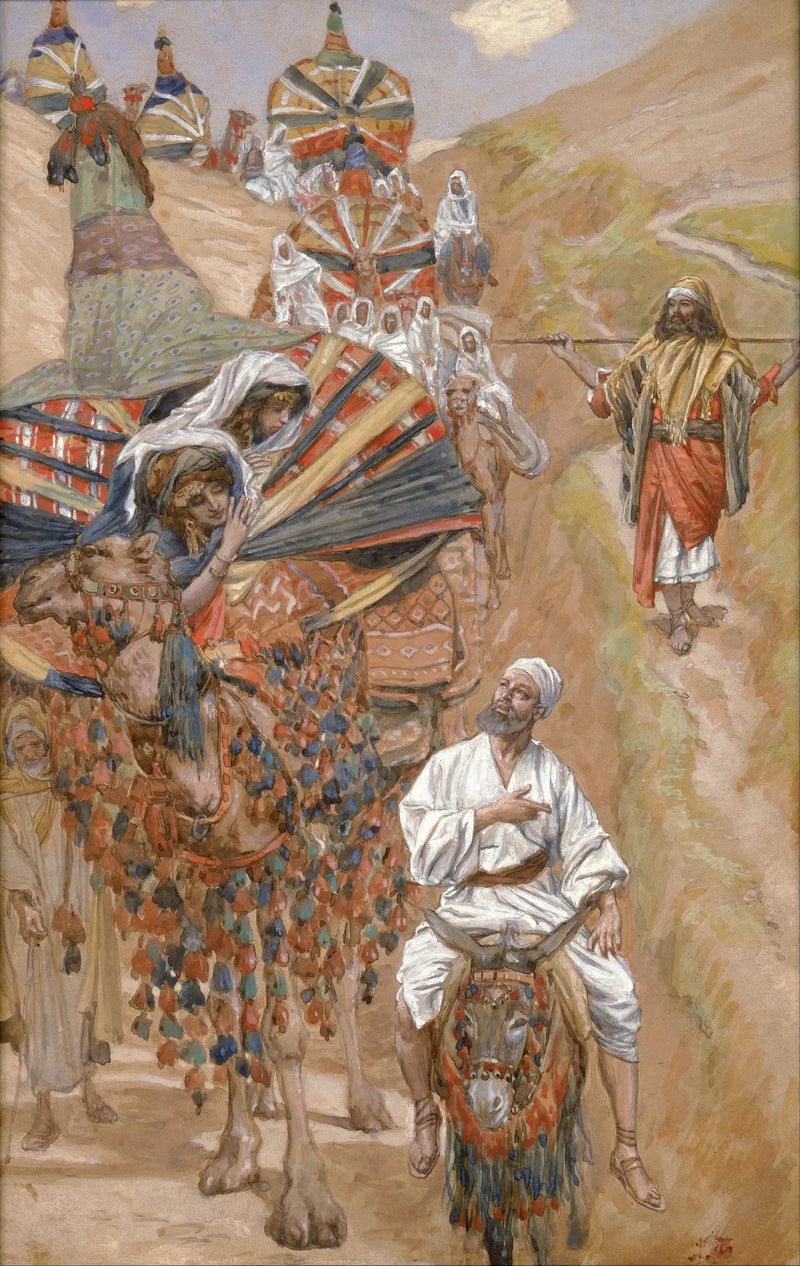 Rebecca Yolda Isaac ile Karşılaşır - James Tissot