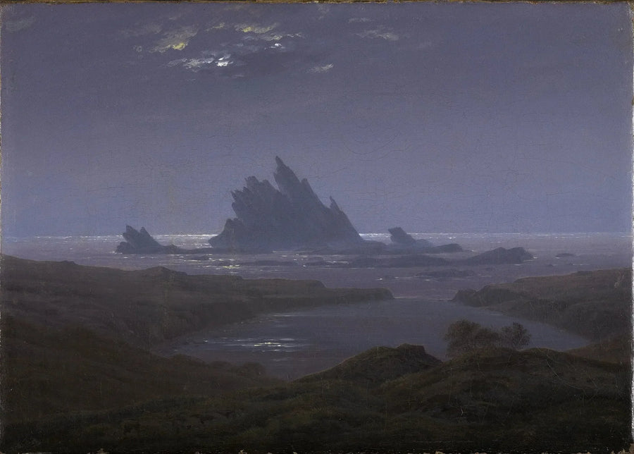 Deniz kenarındaki kayalık resif - Caspar David Friedrich