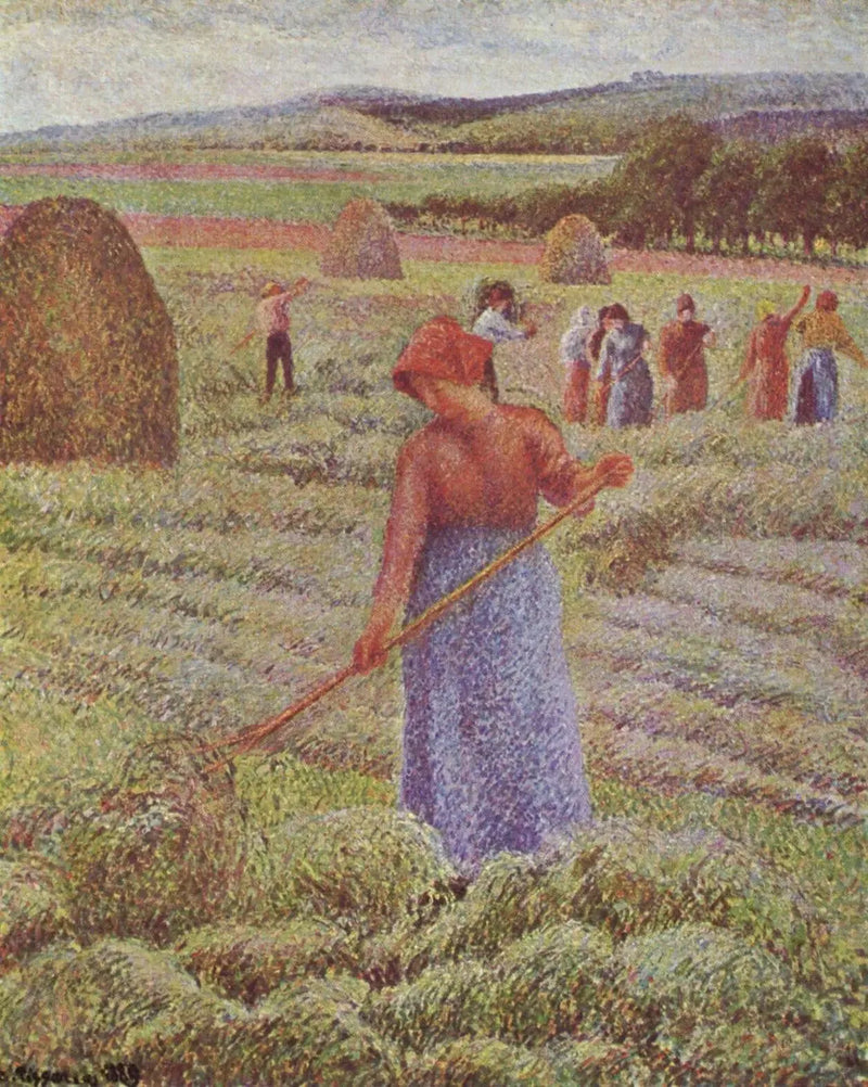 Eragny-sur-Epte'de Saman Hasadı - Camille Pissarro