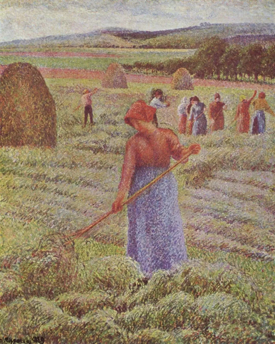 Eragny-sur-Epte'de Saman Hasadı - Camille Pissarro