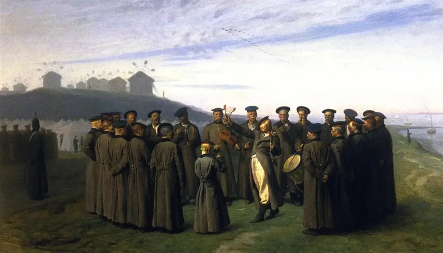 Bir Rus kampında eğlence - Jean-Léon Gérôme