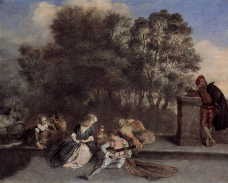 İtalyan Eğlencesi - Antoine Watteau
