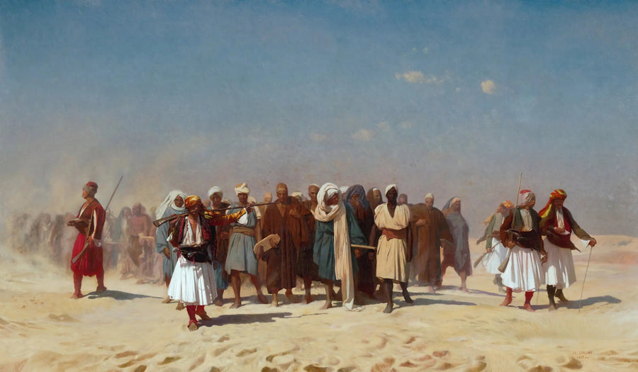 Mısır askerleri çölü geçiyor - Jean-Léon Gérôme