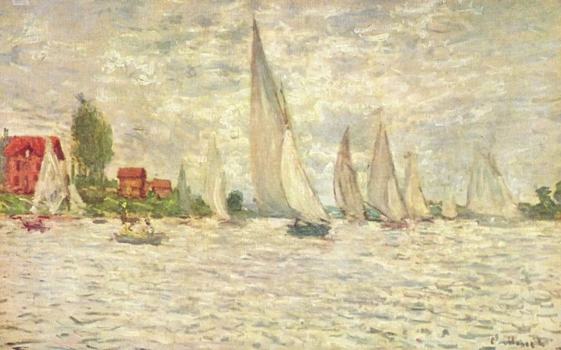 Argenteuil'de Regatta - Claude Monet
