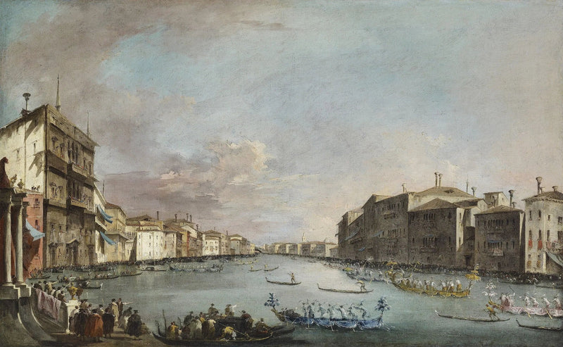 Venedik'te Regatta - Francesco Guardi