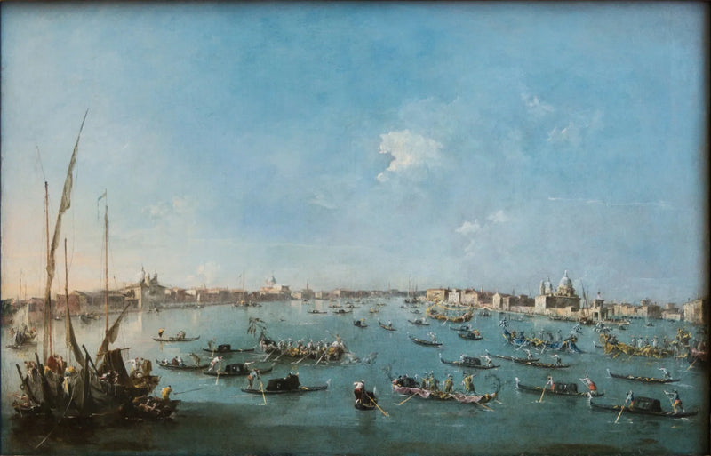 Giudecca Kanalında Regatta - Francesco Guardi