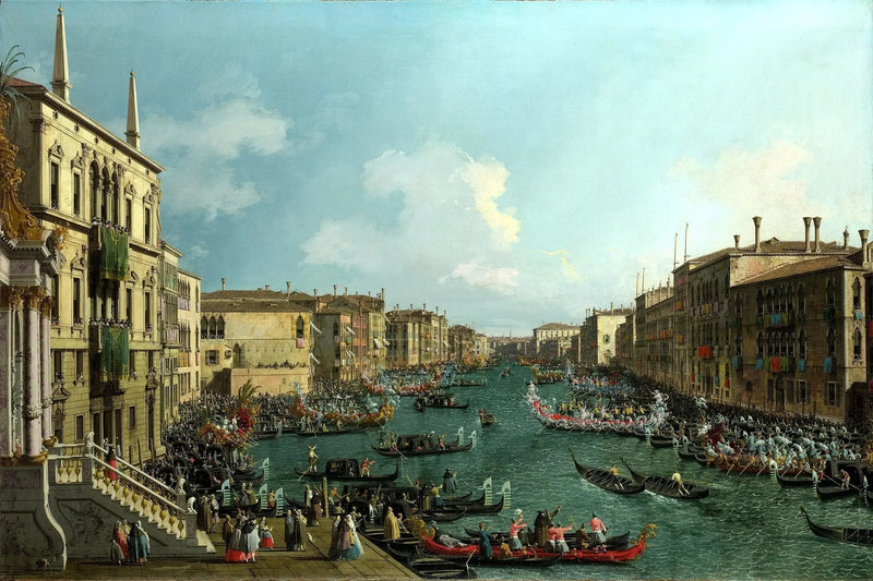 Grand Kanal'da Regatta - Canaletto