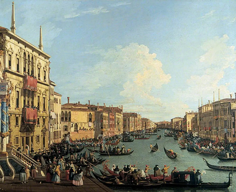 Grand Kanal'da Regata, Venedik - Canaletto