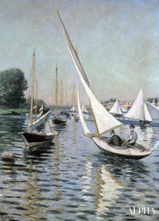 Régates à Argenteuil - Caillebotte - Reproductions de tableaux et peintures haut de gamme