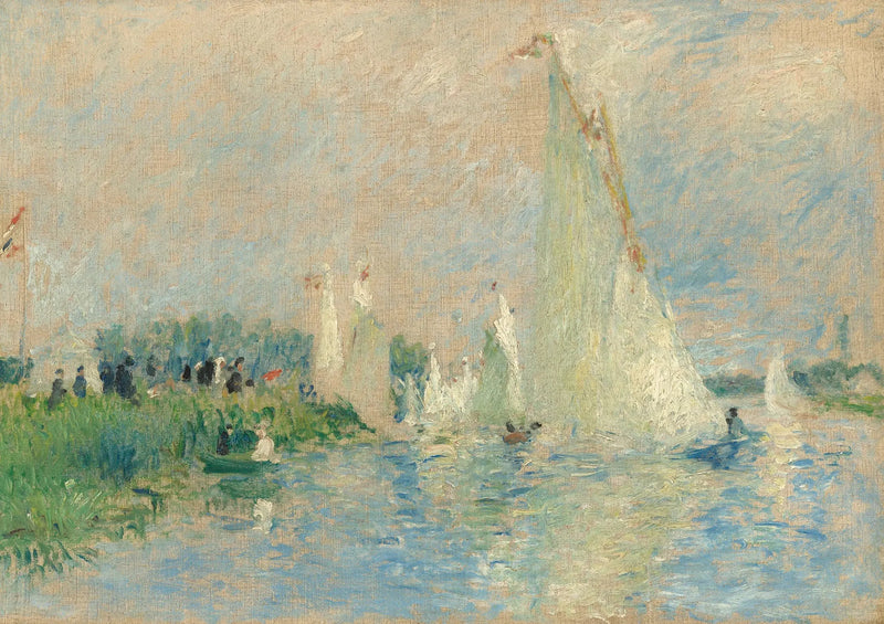 Argenteuil'deki Yelkenli Yarışları - Pierre-Auguste Renoir