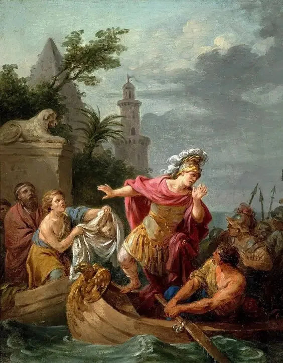 César'ın Pompée'nin Ölümüne Üzüntüsü - Louis Jean François Lagrenée
