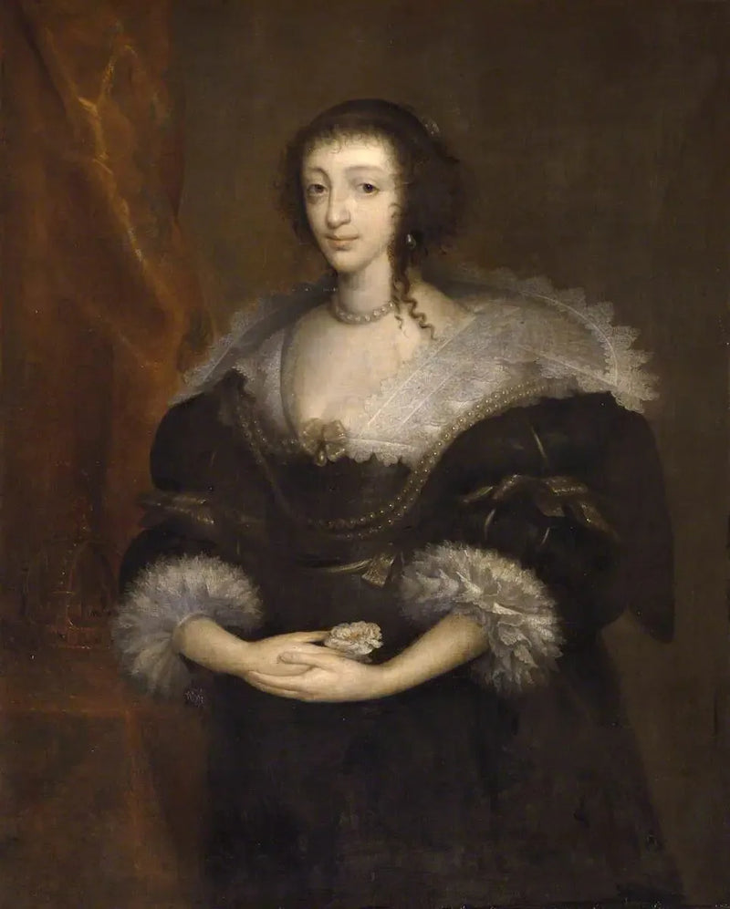 Reine Henriette Marie (1609–1669), Charles I'in eşi - Antoine van Dyck