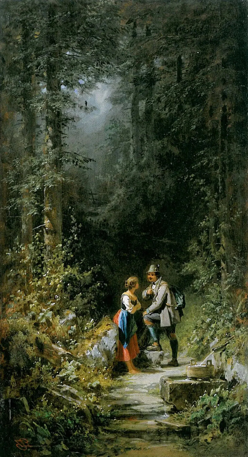 Ormanda Buluşma - Carl Spitzweg