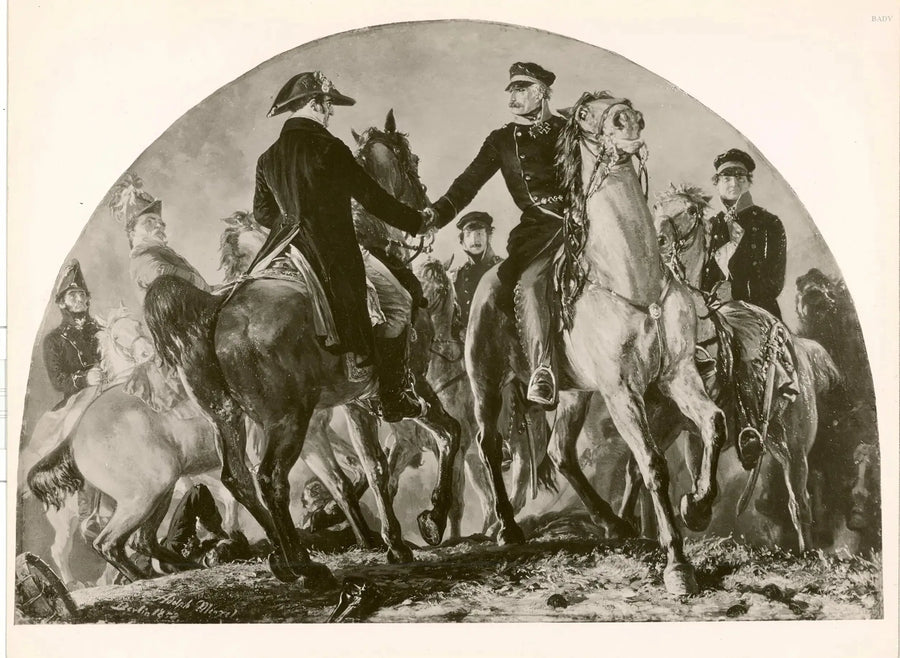 Blücher ve Wellington'un Buluşması - Adolph von Menzel
