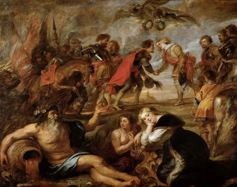 Nördlingen'de Kral Ferdinand ve Kardinal Çocuk Ferdinand'ın Buluşması - Peter Paul Rubens