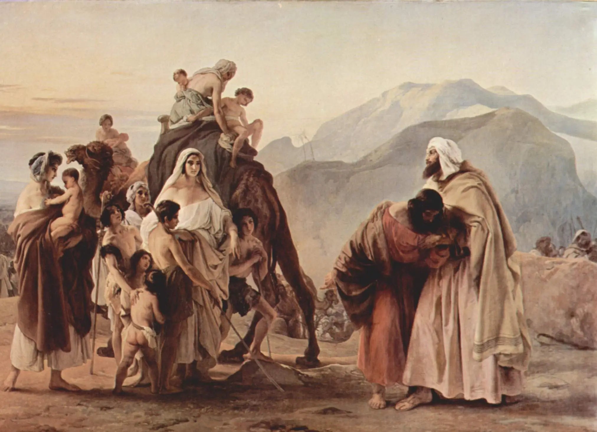 Rencontre entre Esaù et Giacobbe - Francesco Hayez - Alpha Reproduction